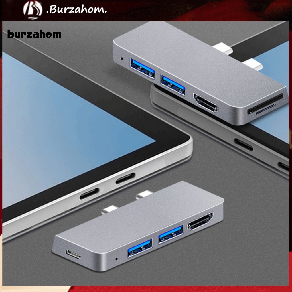 Hub Chia 6 Cổng USB Type-C USB2.0 / 3.0 Tốc Độ Cao Đa Năng Cho Surface Pro 8