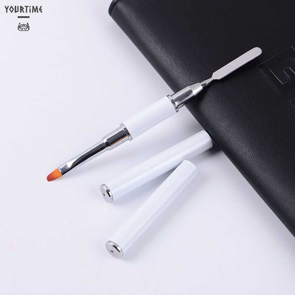 Cọ Hai Đầu Bằng Thép Không Gỉ Dùng Trang Trí Móng Nghệ Thuật