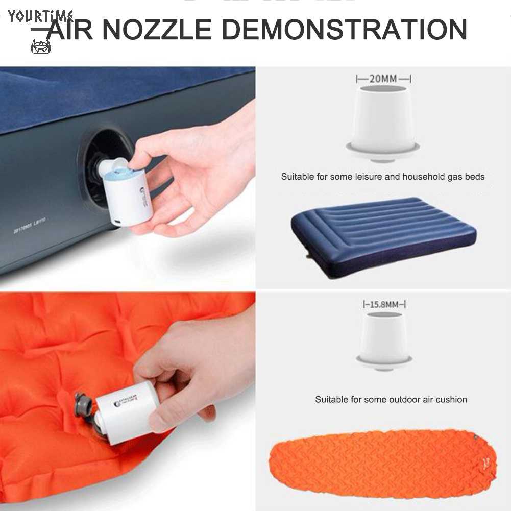 Máy Bơm Hơi Mini 1300mAh Sạc Được