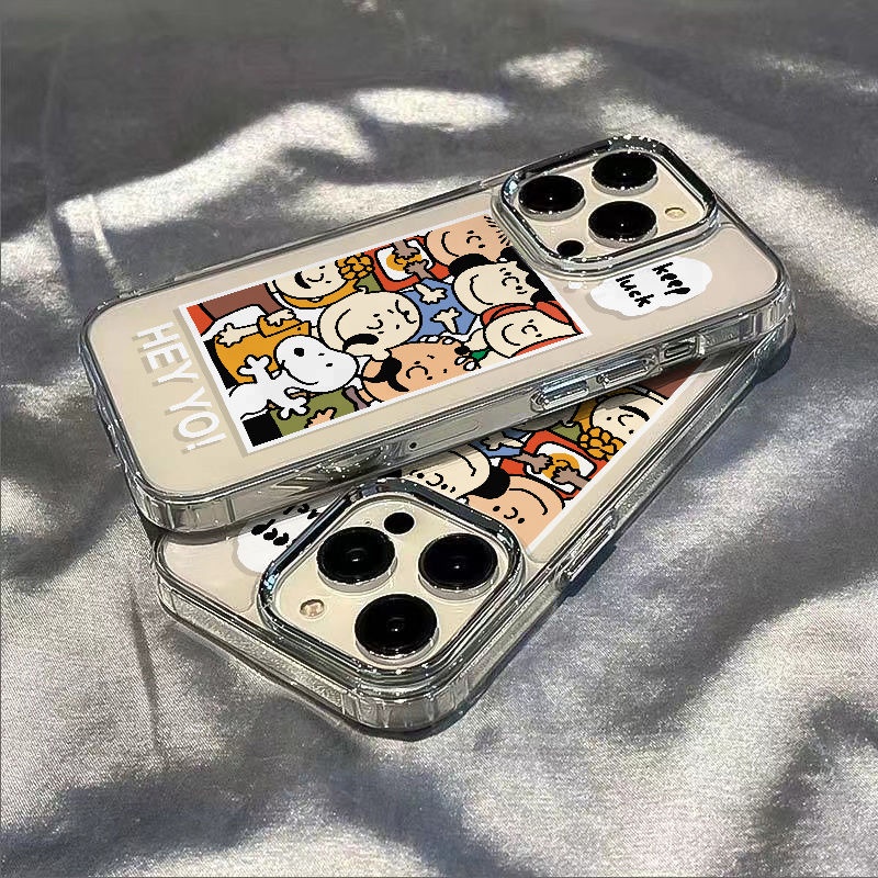 ✅Ốp Điện Thoại Dẻo Họa Tiết Hoạt Hình Snoopy Dễ Thương Chống Sốc Cho iPhone12plus 14pro 8max11 / Apple 7 R2I8 13