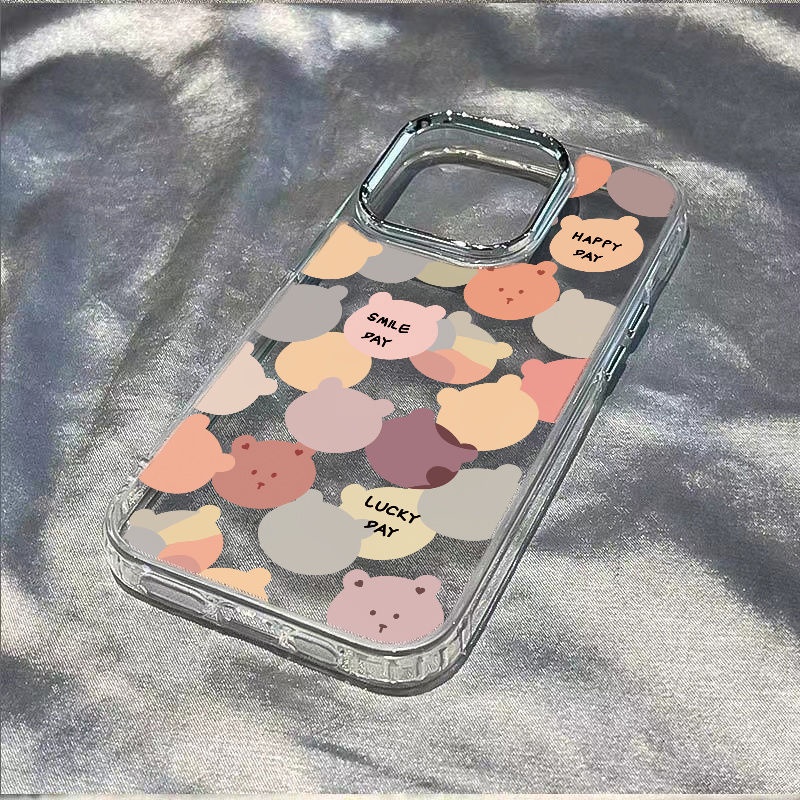 ✅Ốp Điện Thoại Dẻo Họa Tiết Gấu Nhỏ Dễ Thương Chống Sốc Cho Iphone 7 8 max 14Pro13Plus 1211