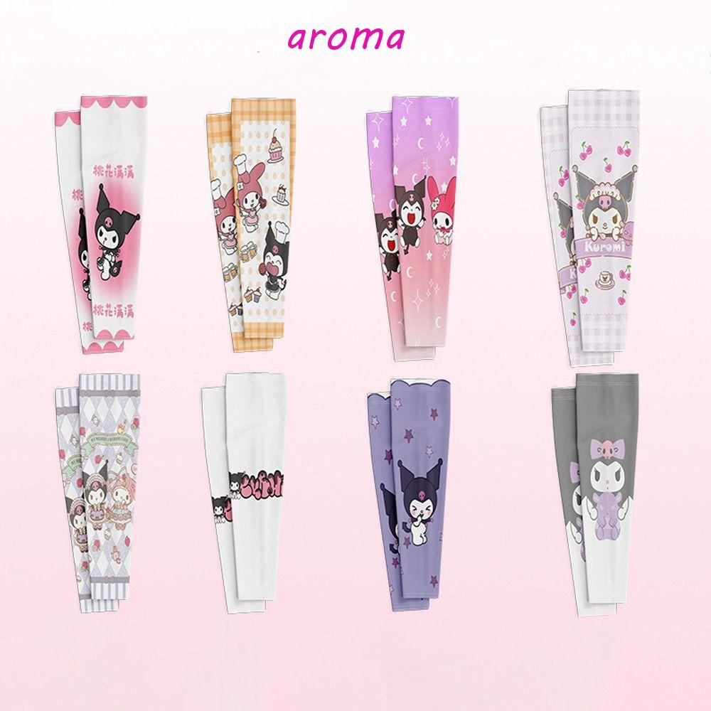 Găng Cánh Tay Chống Nắng Tia UV In Họa Tiết Hoạt Hình Dễ Thương Tiện Dụng Cho Người Đi Xe Đạp