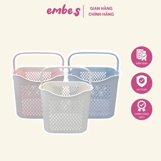 Giỏ đi sanh, sọt đựng áo quần tiện dụng 3 màu cho mẹ và bé embe.s