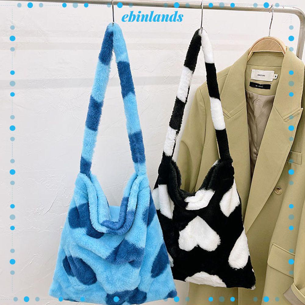 Túi Xách Đeo Vai Phủ Bông Mềm Thời Trang Dành Cho Nữ