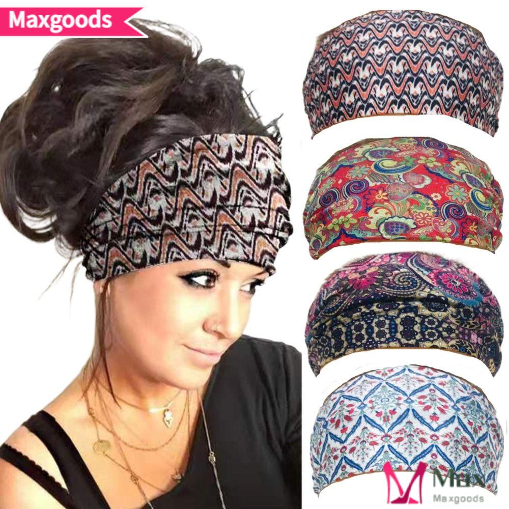 Băng Đô Turban Bản Rộng Co Giãn Thấm Hút Mồ Hôi Dùng Khi Chơi Thể Thao