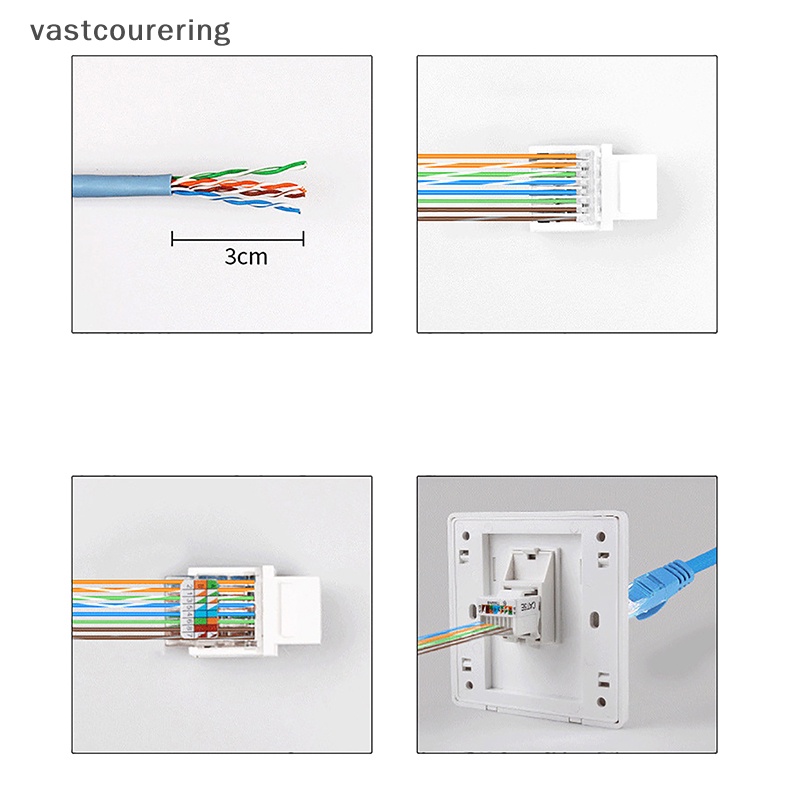 Set 5 Đầu Nối Dây Cáp RJ45 Chuyên Dụng Cho Máy Tính