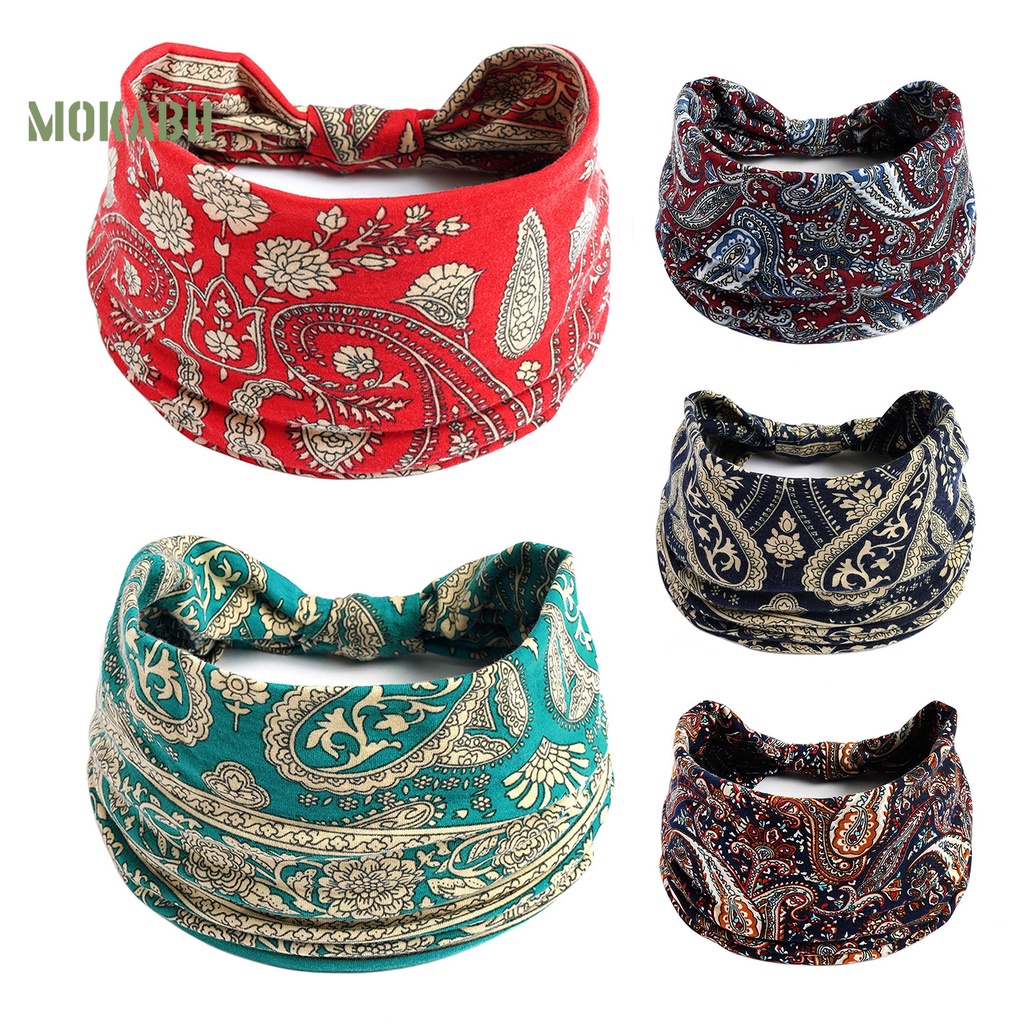 Băng Đô Thể Thao Thấm Hút Mồ Hôi Phong Cách Bohemia