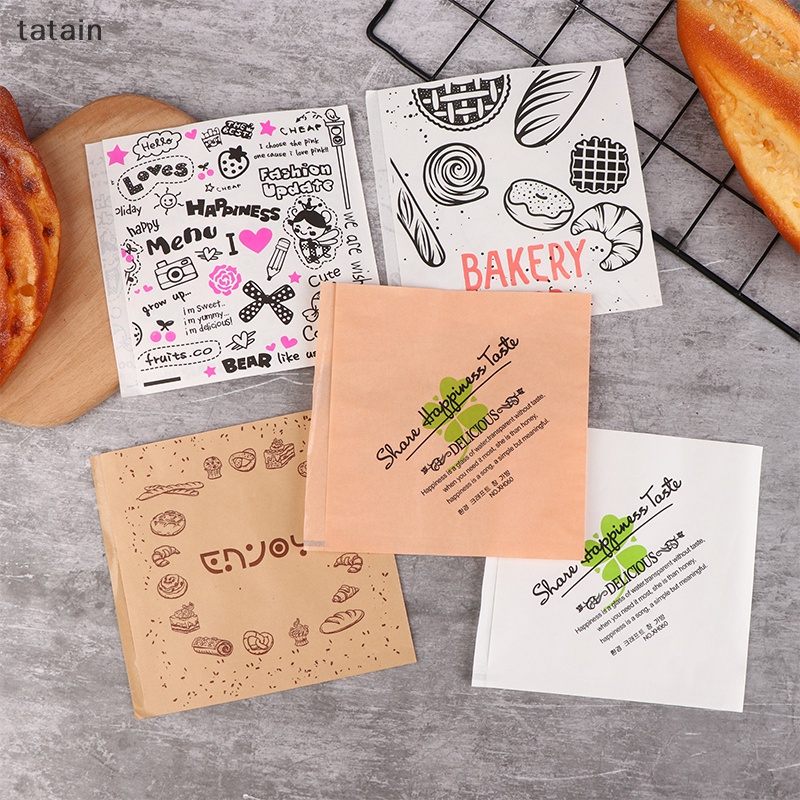 Set 50 Túi Giấy Đựng Bánh Sandwich Tiện Dụng