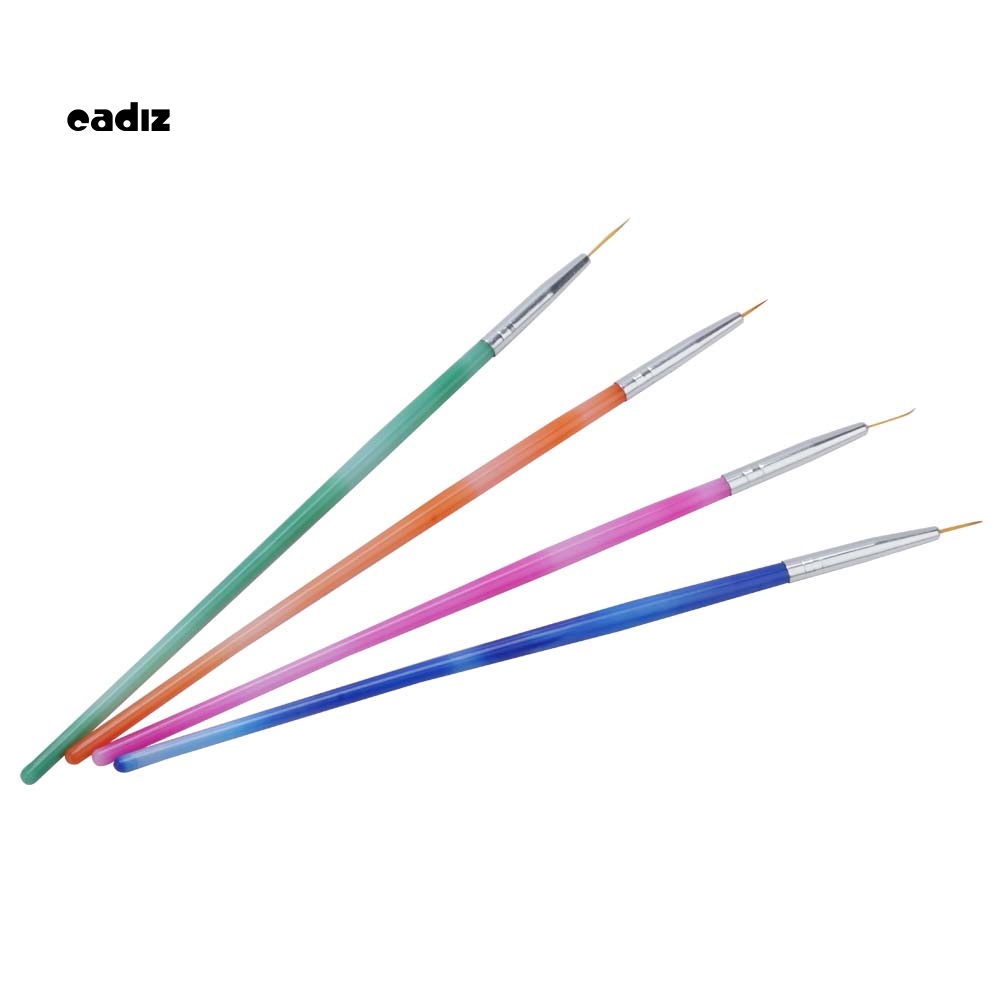 Set 4 Cọ Vẽ Trang Trí Móng Tay Nghệ Thuật Chuyên Nghiệp