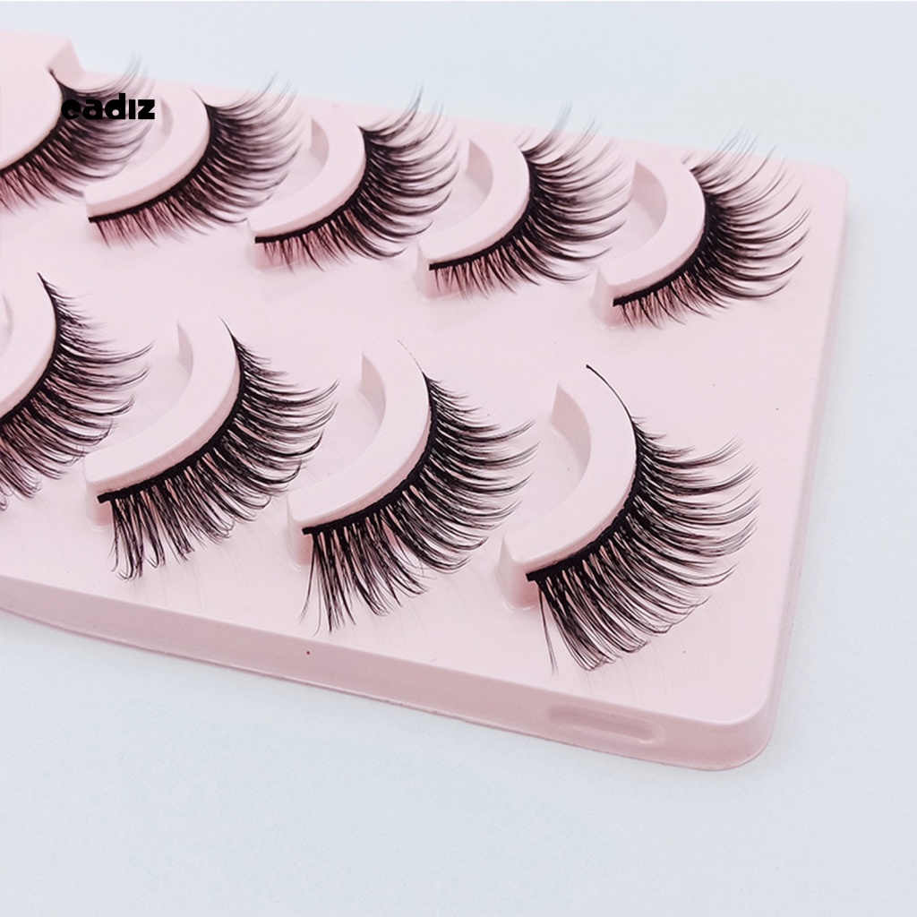 Bộ 5 Cặp Lông Mi Giả Màu Đen Thoải Mái Dễ Sử Dụng
