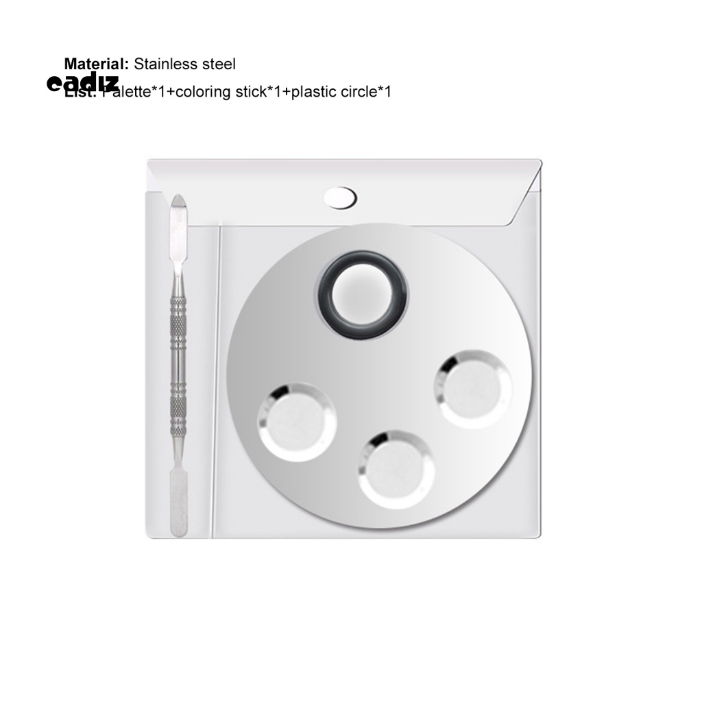 Bảng Trộn Màu Trang Điểm Bằng Thép Không Gỉ Nhiều Hình Dạng Đa Năng