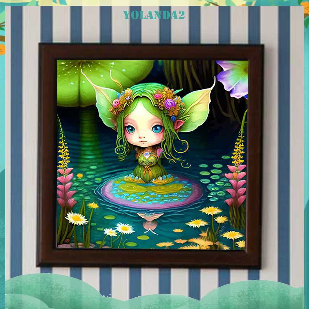 Tranh Đính Đá Kim Cương Toàn Bộ 5D DIY Hình Vẽ Cô Gái Trang Trí Nhà Cửa