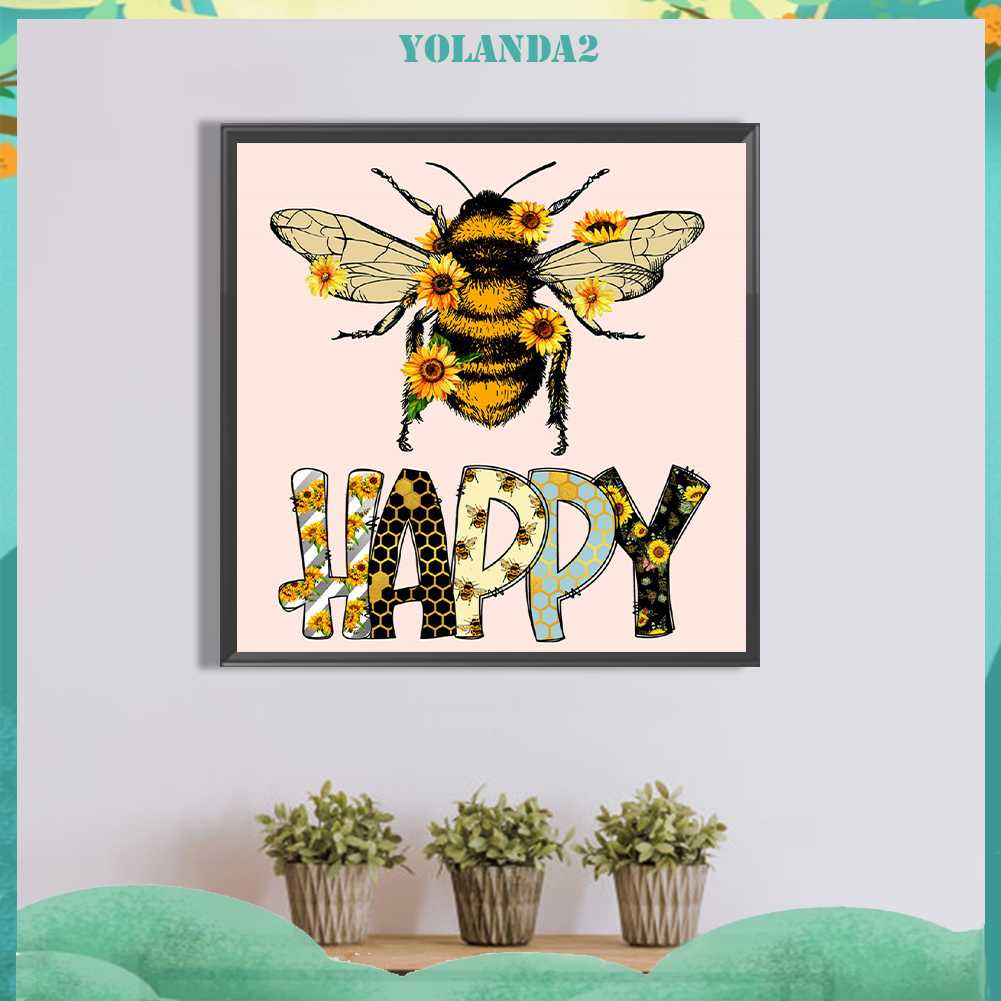 Tranh Đính Đá Kim Cương Toàn Bộ 5D DIY Hình Vẽ Con Ong