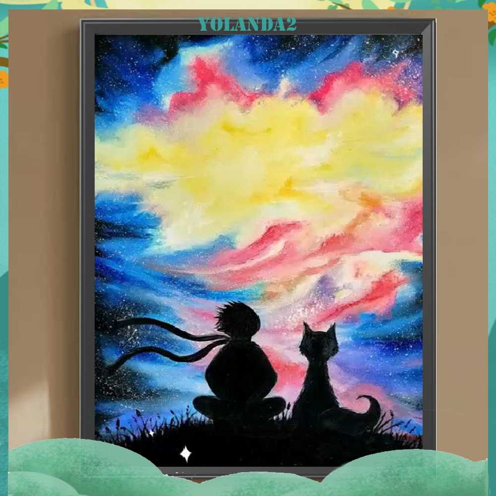 Tranh Đính Đá Kim Cương Toàn Bộ 5D DIY Hình Vẽ Phong Cảnh Trang Trí Nhà Cửa