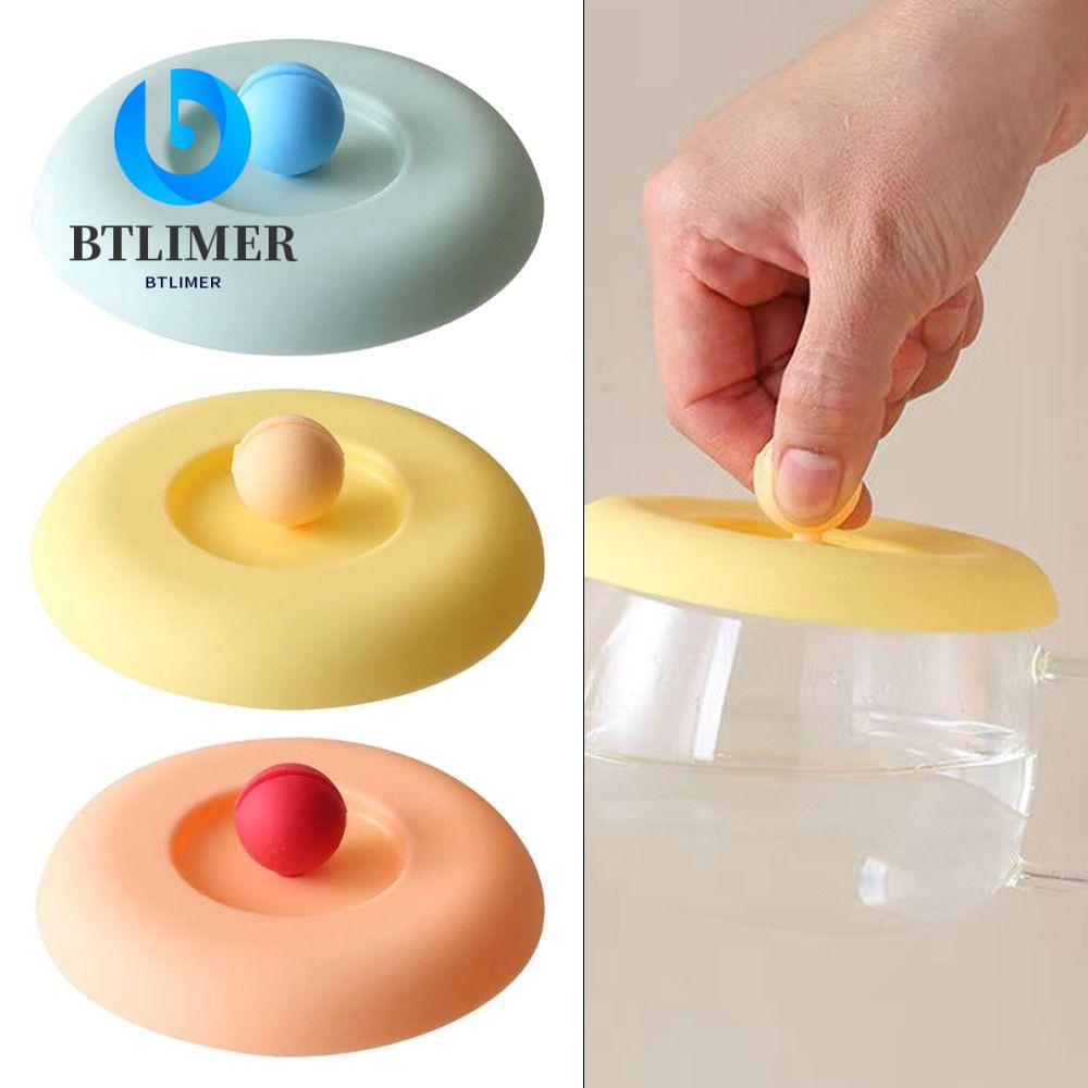 Bộ 2 Nắp Đậy Cốc Bằng Silicone Cách Nhiệt Kèm Tay Cầm Lồi