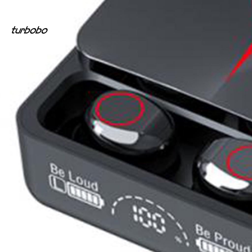 Tai Nghe Thể Thao Không Dây Bluetooth M90 Mini Âm Thanh Trung Thực Cao Màn Hình LED Hiển Thị Điện Tử 5.3