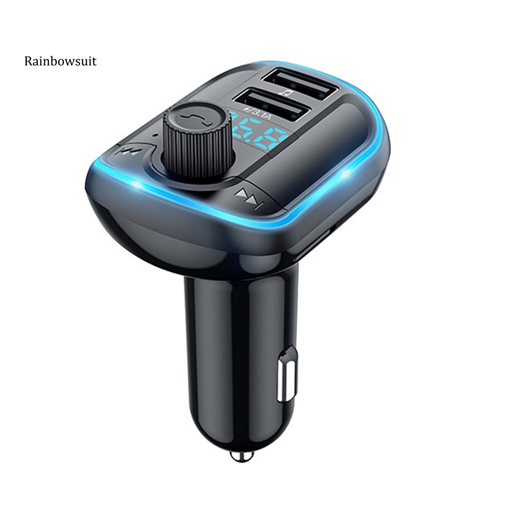 Máy Nghe Nhạc MP3 Bluetooth 5.0 Hai Cổng Sạc USB Sạc Nhanh Rảnh Tay Dành Cho Xe Hơi