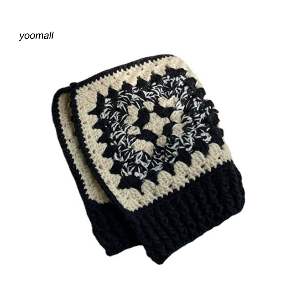 Mũ Len Đan Thủ Công Có Khóa Cài Bảo Vệ Tai 2 Trong 1 Màu Sắc Phù Hợp Cho Mùa Thu Đông