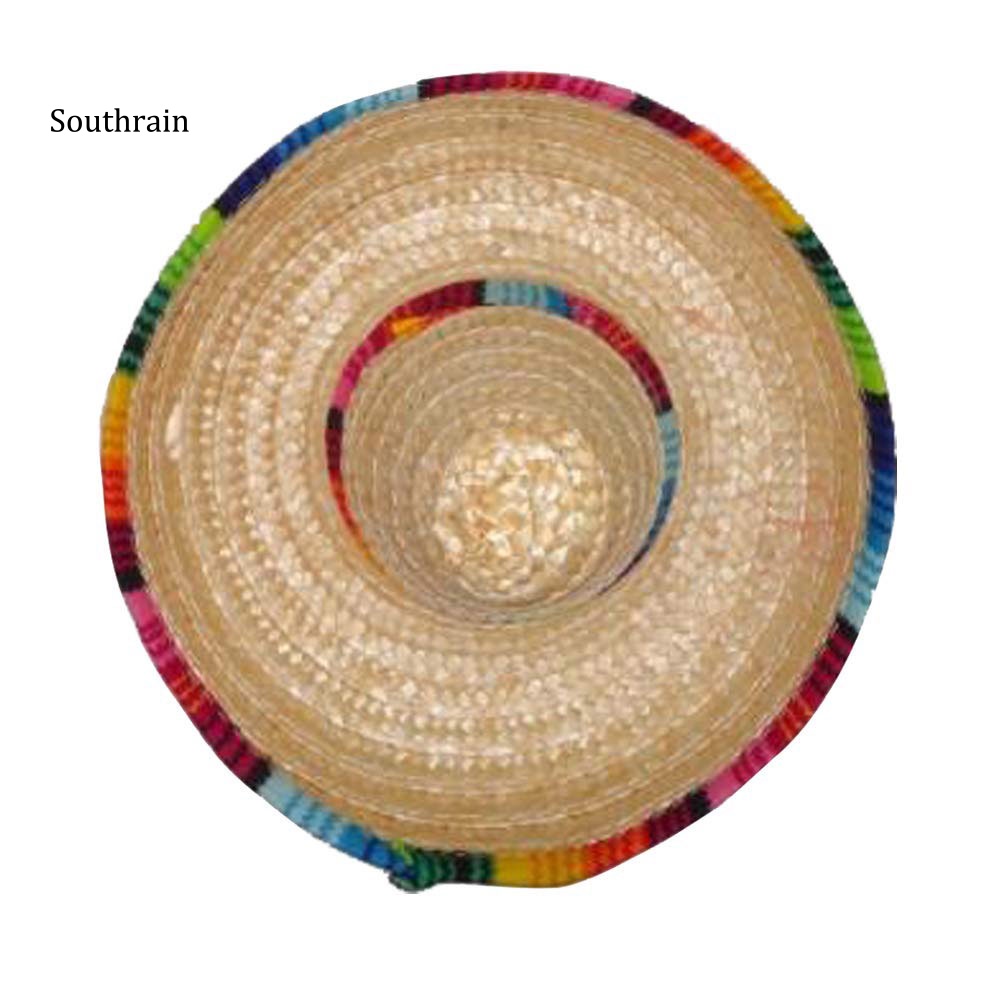 Mũ Cói Chống Nắng Mini Phong Cách Mexico Dễ Thương Cho Thú Cưng