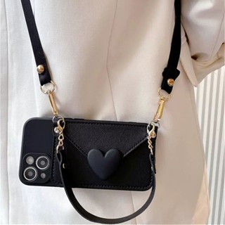 Ốp Điện Thoại Dẻo Họa Tiết Trái Tim Kèm Giá Đỡ & Dây Đeo Cho Xiaomi Redmi Note 5 6 8 9 9s 10 10s 11 11s 12 12s 13 Pro Redmi K20 K30 K40 K50 K60 6 6A 7 8 8A 9 9A 9C 9T 10 10C 10A 11A 12 12C 13C A1 A2 A3 Plus Tình yêu Trái tim Dây buộc Vòng cổ Dây đeo Ví Gi