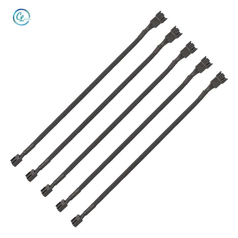 Dây Cáp Nối Dài Quạt Tản Nhiệt Máy Tính 11.8 Inch 3 Pin &amp; 4 Pin Bền Bỉ