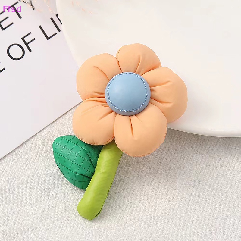 {Ffsd} Trâm Cài Áo Hoa Hướng Dương Nhỏ Bằng Vải Màu Kẹo Dễ Thương * Bán Chạy