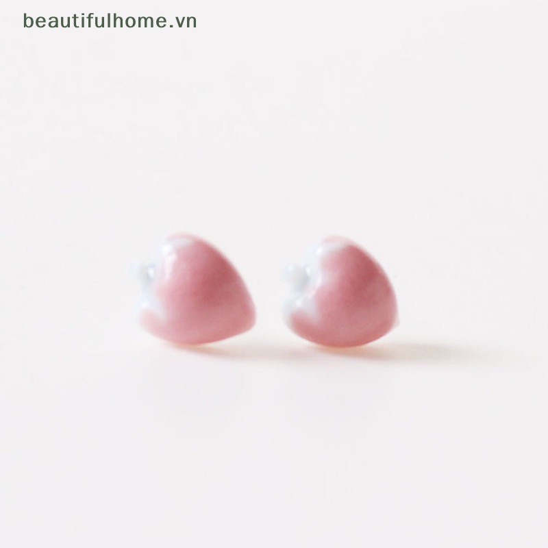 1 Đôi Bông Tai Hình Trái Cây Bằng Gốm Nhỏ Xinh Thời Trang Cho Nữ