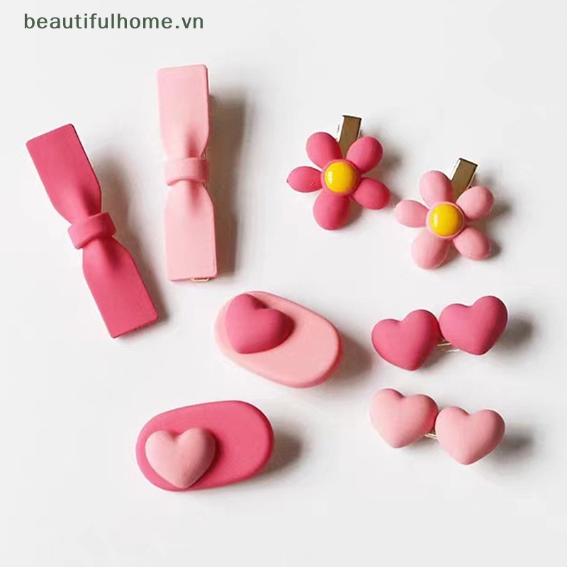 Kẹp Tóc BB Hình Trái Tim Dễ Thương Cho Bé Gái
