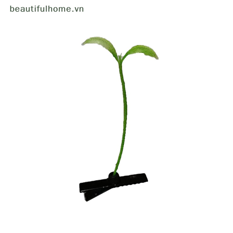 Set 4 Kẹp Tóc Cỏ Vui Nhộn Thời Trang Unisex