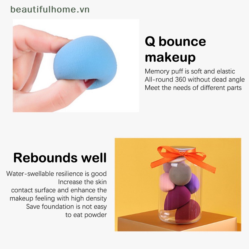 Mút Trang Điểm Nhiều Kích Cỡ Có Thể Đựng Tiện Lợi