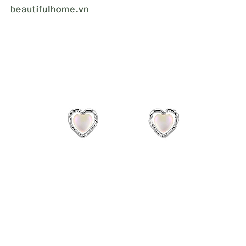 [beautifulhome] Bông Tai Hình Trái Tim Nhỏ Nhắn Dễ Thương Thời Trang Cổ Điển Thanh Lịch Dành Cho Nữ [beauty]