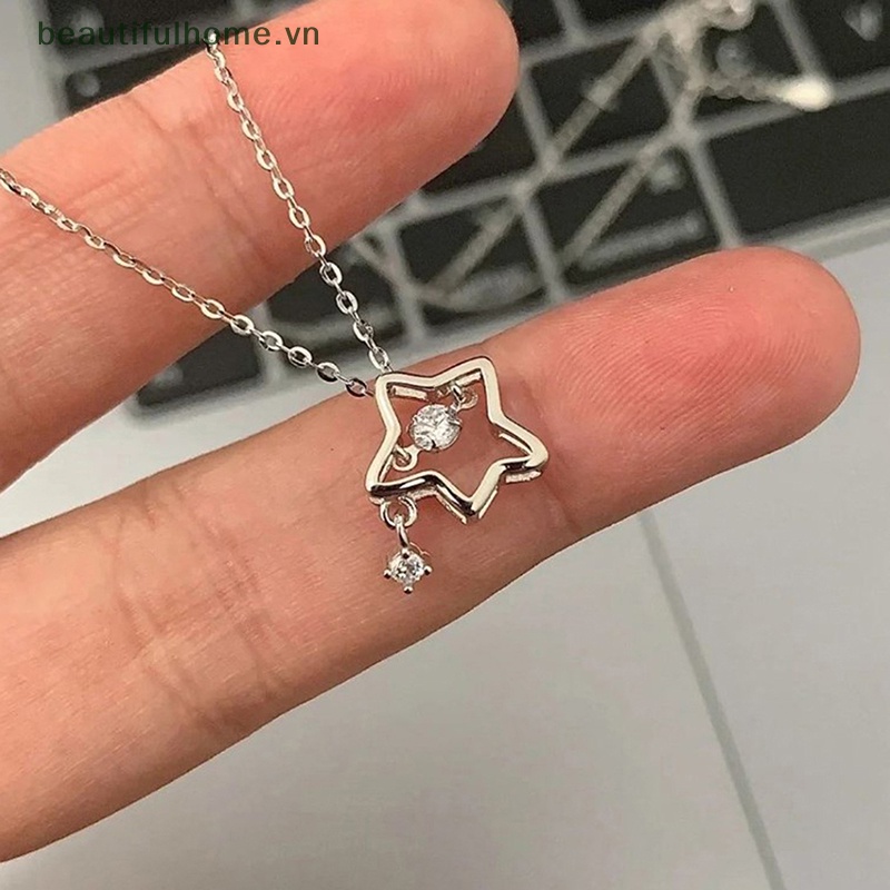 Vòng cổ Mặt Hình Ngôi Sao Đính Đá Lấp Lánh Thời Trang Cho Nữ Y2k