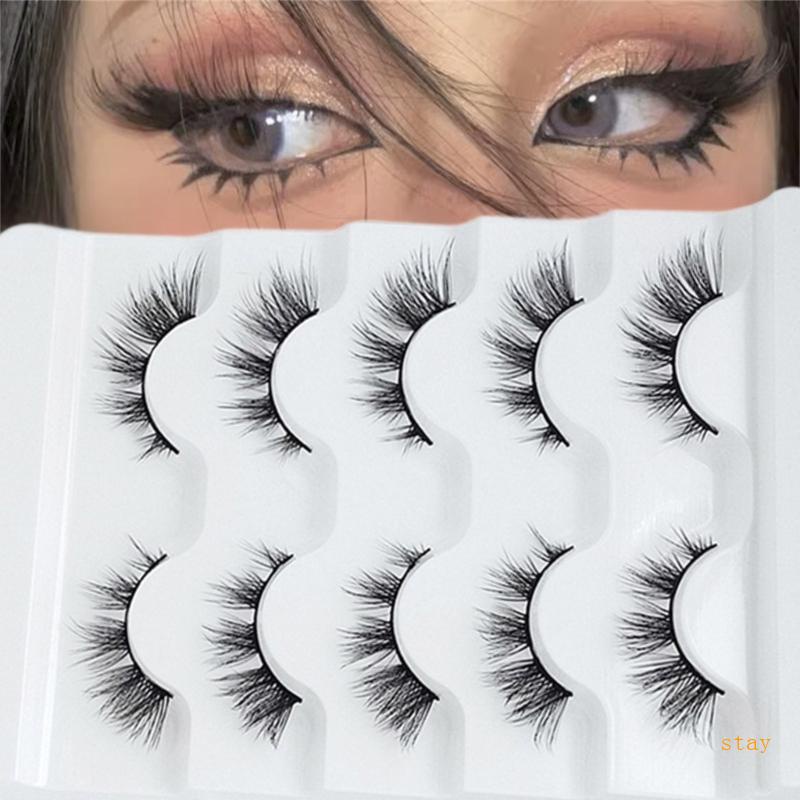 Set 5 Cặp Lông Mi Giả Trang Điểm Tự Nhiên