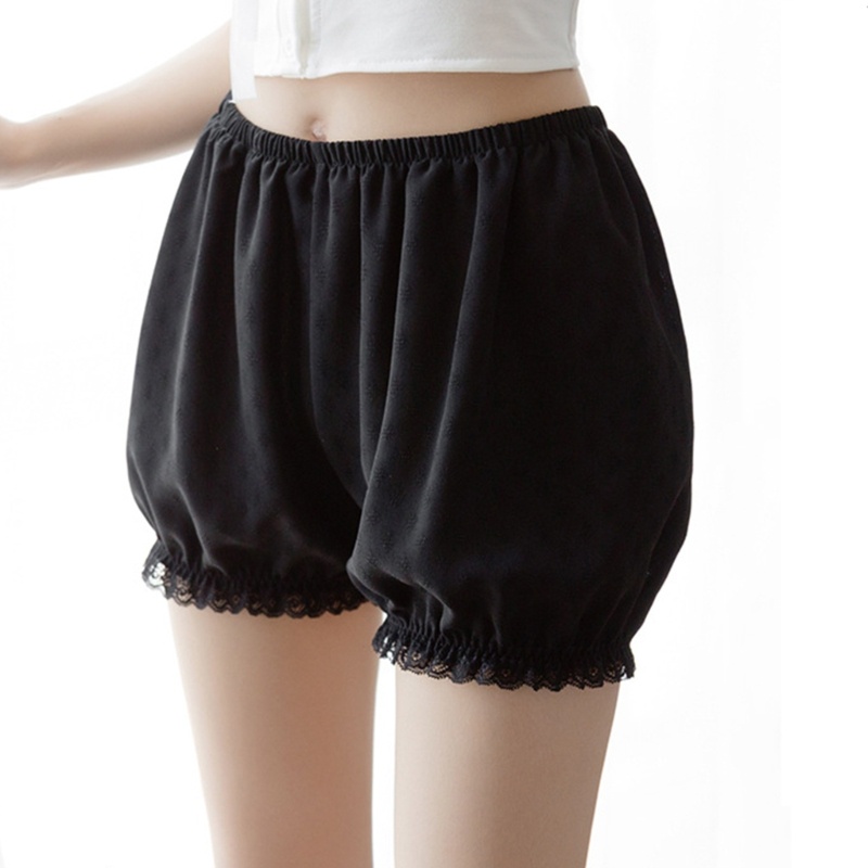 Quần Short An Toàn Lưng Thun Phối Ren Gợi Cảm Cho Nữ