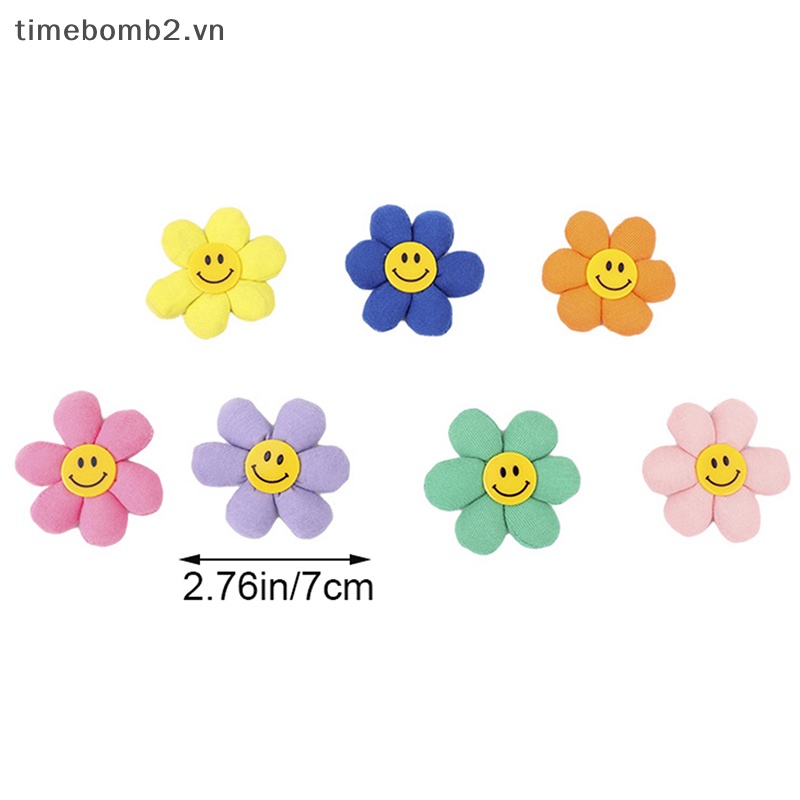 1 Huy Hiệu Cài Áo Hình Hoa Hướng Dương Mặt Cười Nhiều Màu Dễ Thương