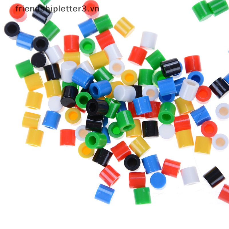 Set 100 Nắp Công Tắc Nút Nhấn Bằng Nhựa 6 * 6mm