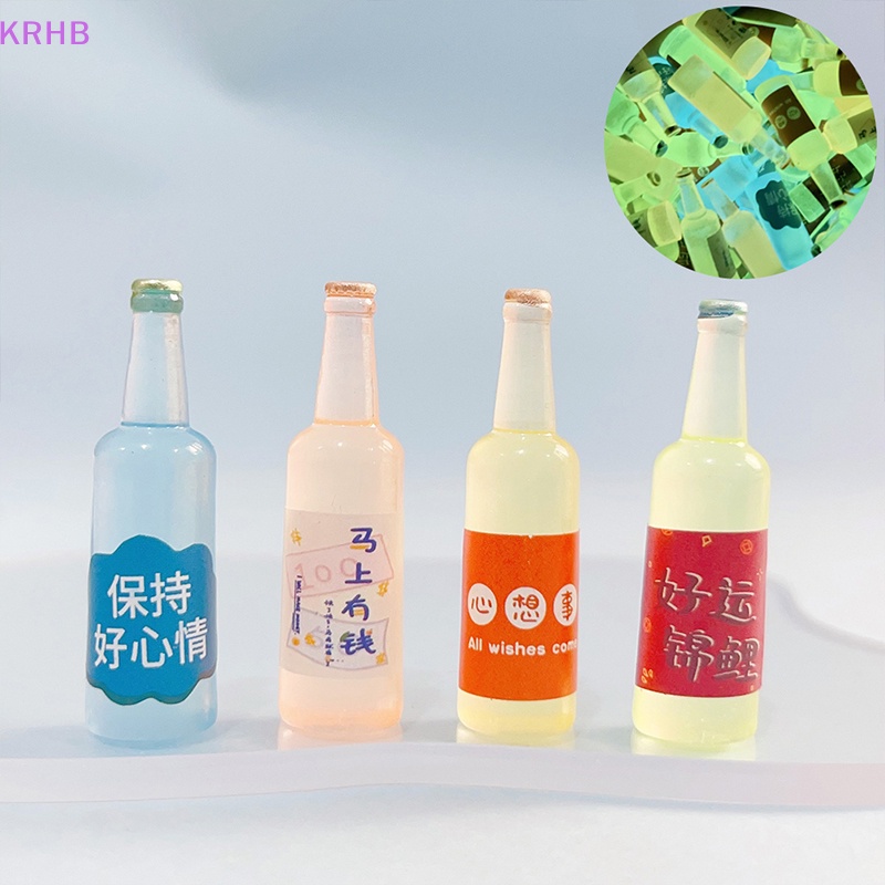 Set 5 Chai Nhựa Phát Quang Dùng Để Làm Đồ Trang Sức Thủ Công Trang Trí Nhà Búp Bê Mới