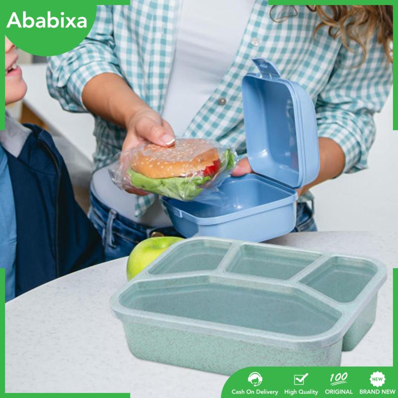 Hộp cơm 4 Ngăn Chống Rò Rỉ Có Thể Tái Sử Dụng
