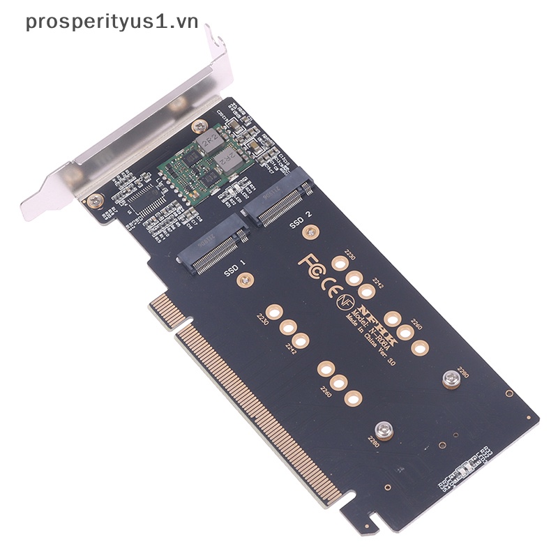 1 CARD Mở Rộng Chuyển Đổi PCI-E m.2 X16 Sang 4X NVME Pcie PCI-E3.0 GEN3 X16 Sang 4 * NVME