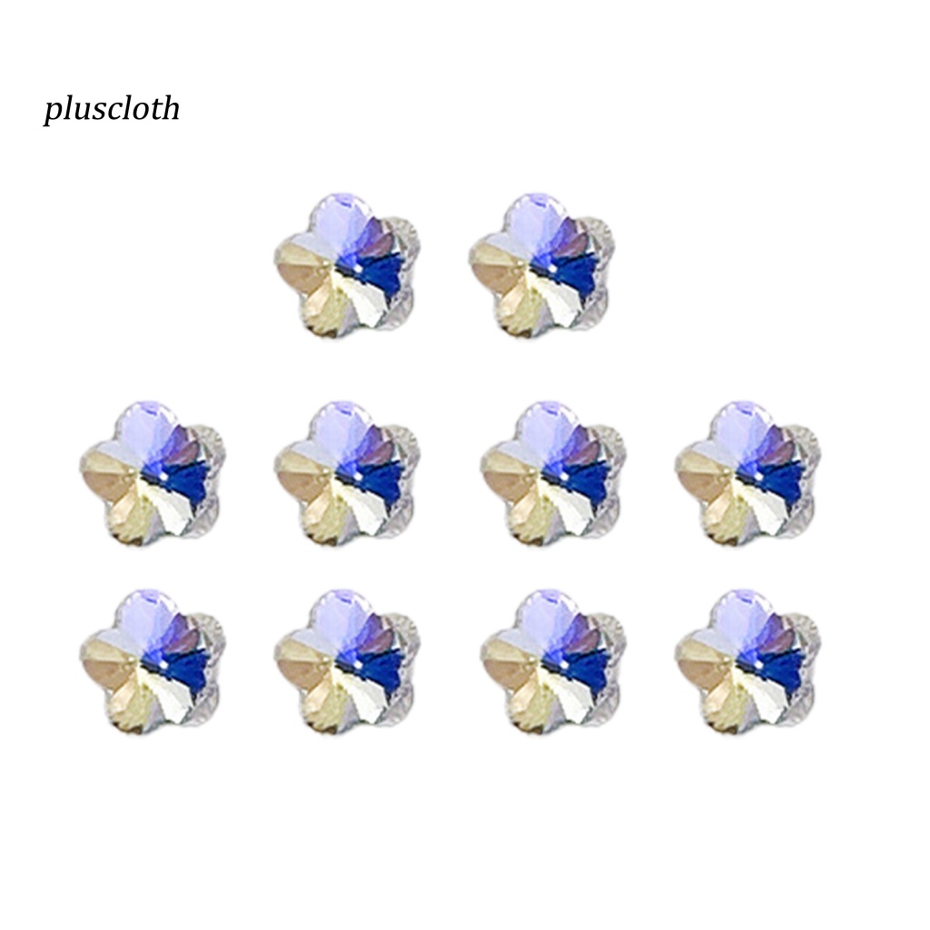 < Pluscloth > Set 10 Hạt Pha Lê Hoa Đào Nở Trang Trí Móng Tay Không Rơi Hiệu Ứng Trực Tuyến Ba Chiều DIY