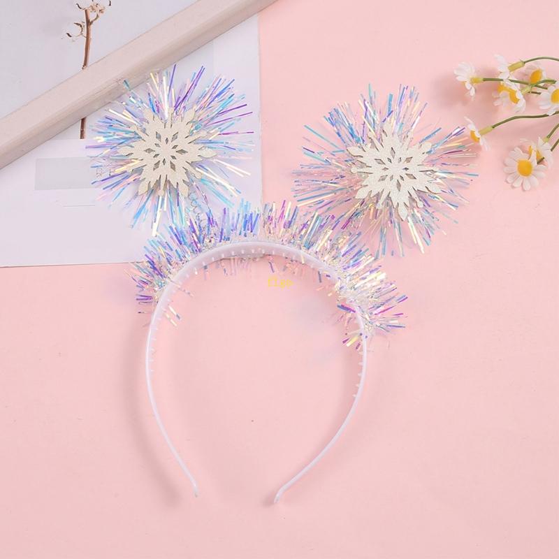 Băng Đô Hình Bông Tuyết Lấp Lánh Mừng Năm Mới Cho Người Lớn Và Trẻ Em