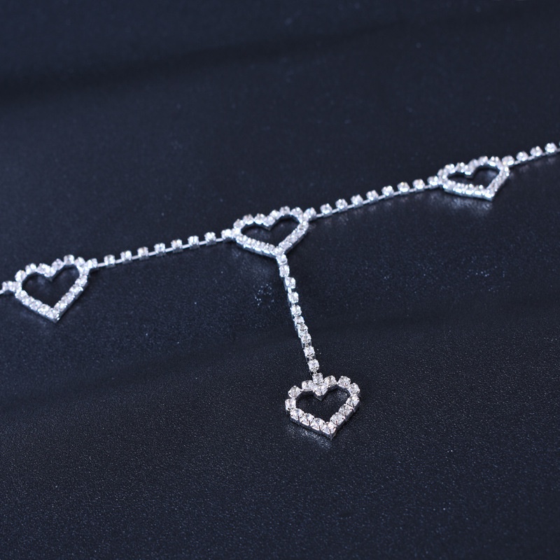 Phụ Kiện Thời Trang: Bikini Thắt Lưng Chuỗi Xích Hình Học Trái Tim Đính Đá Sáng Tạo