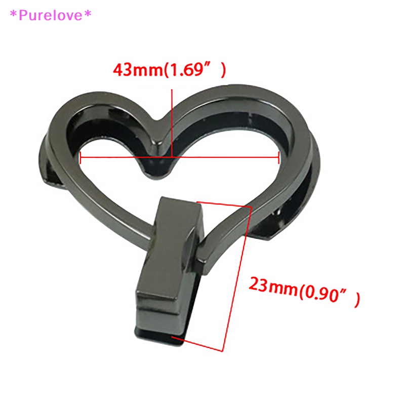 Khóa Kim Loại Hình Trái Tim Dành Cho Túi Xách Cầm Tay Thời Trang Mới