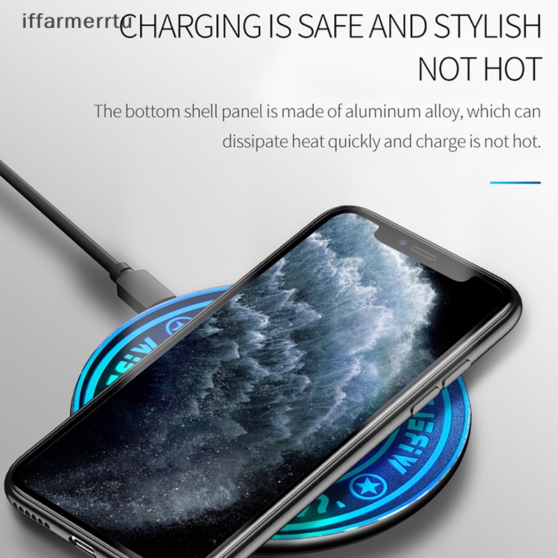 Đệm Sạc Không Dây Cảm Ứng Ma Thuật Hình Tròn Ma Thuật merrtu