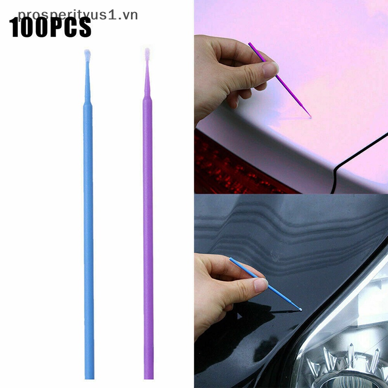 1 100 Cây Tăm Bông Làm Sạch Lông Mi Nối Dài Tiện Dụng
