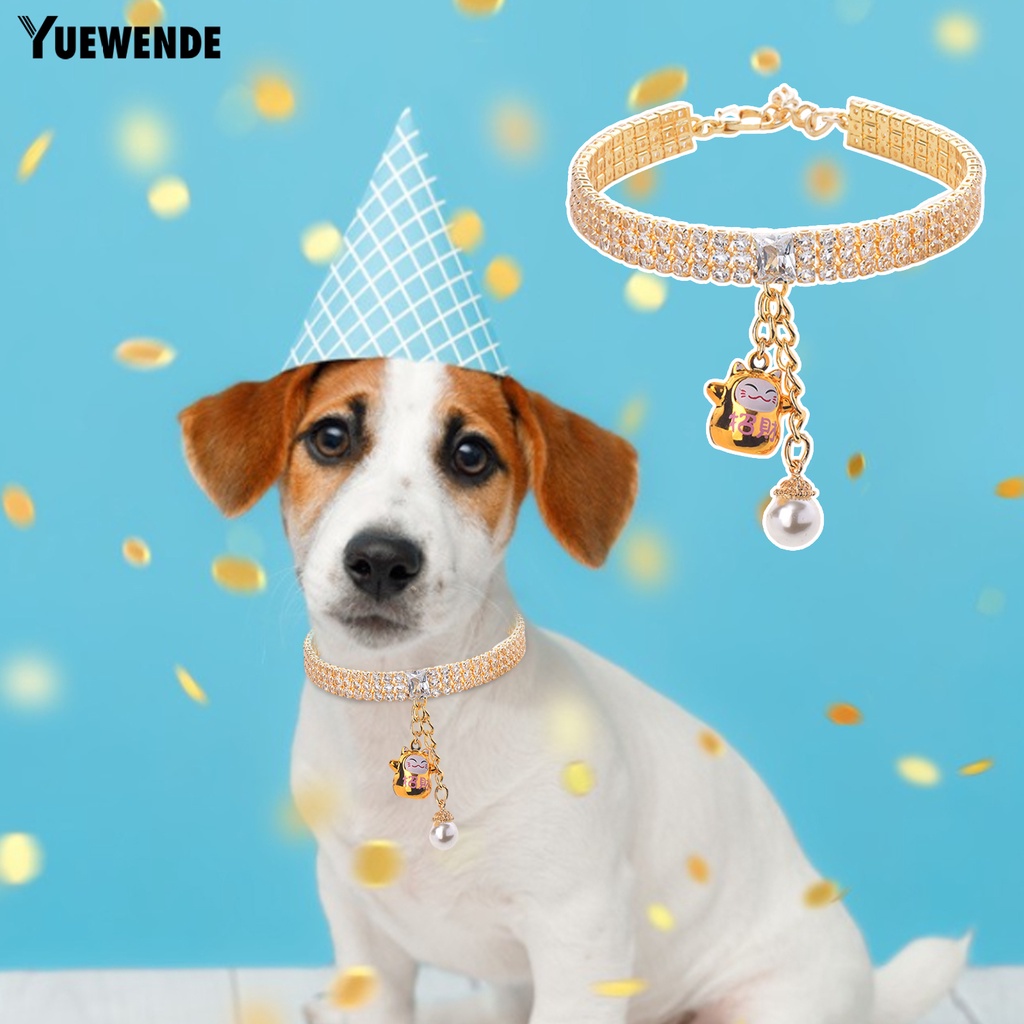 Vòng Cổ Đính Pha Lê Giả Đa Năng Dễ Thương Cho Thú Cưng