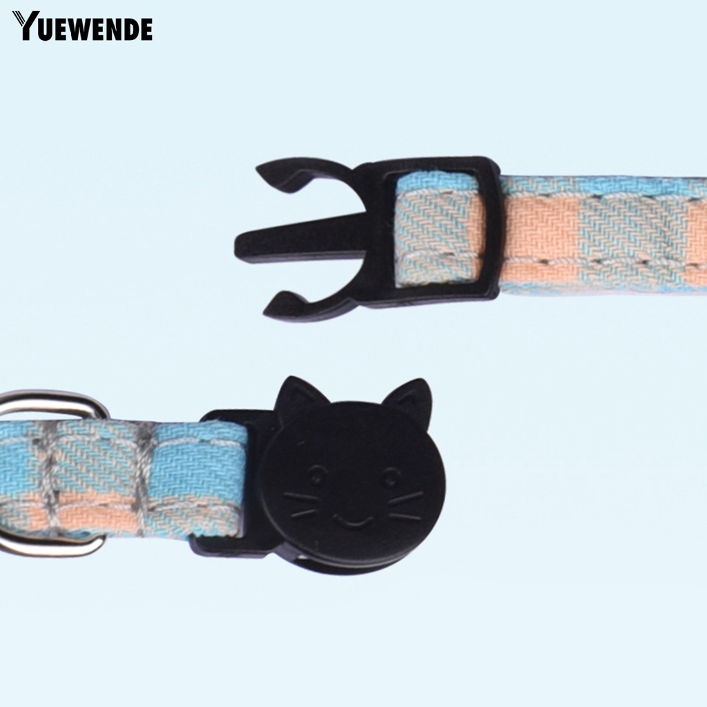 Vòng Cổ Thắt Nơ Họa Tiết Sọc Caro Xinh Xắn Cho Thú Cưng