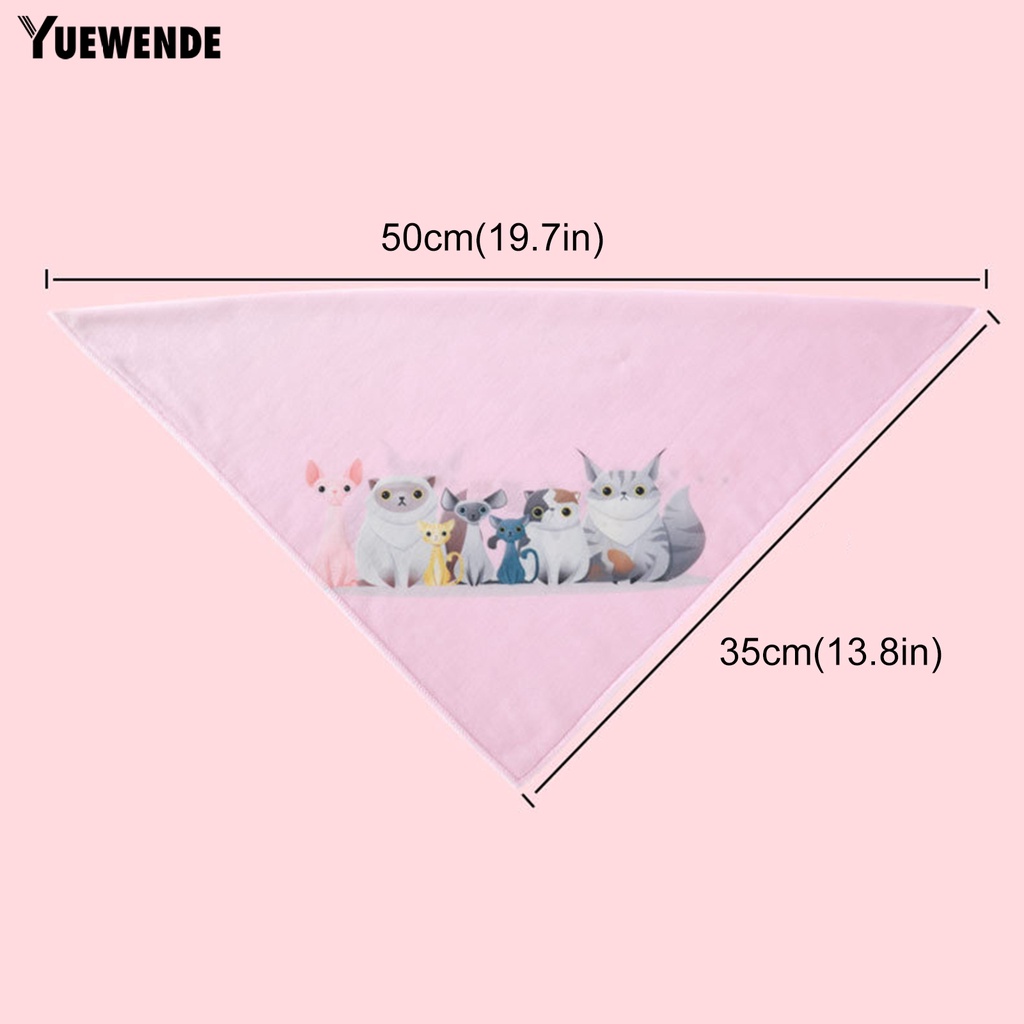 Yếm Ăn Bằng Polyester Siêu Mềm In Họa Tiết Hoạt Hình Dành Cho Thú Cưng