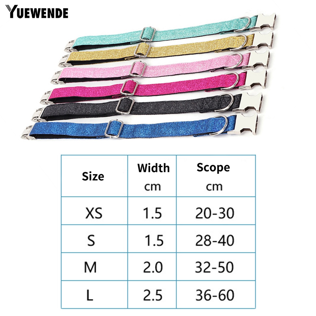 Yq.e Vòng Cổ Nylon Tự Thắt Nơ Đính Kim Sa Điều Chỉnh Được Thông Dụng Cho Cún Cưng Dịp Giáng Sinh