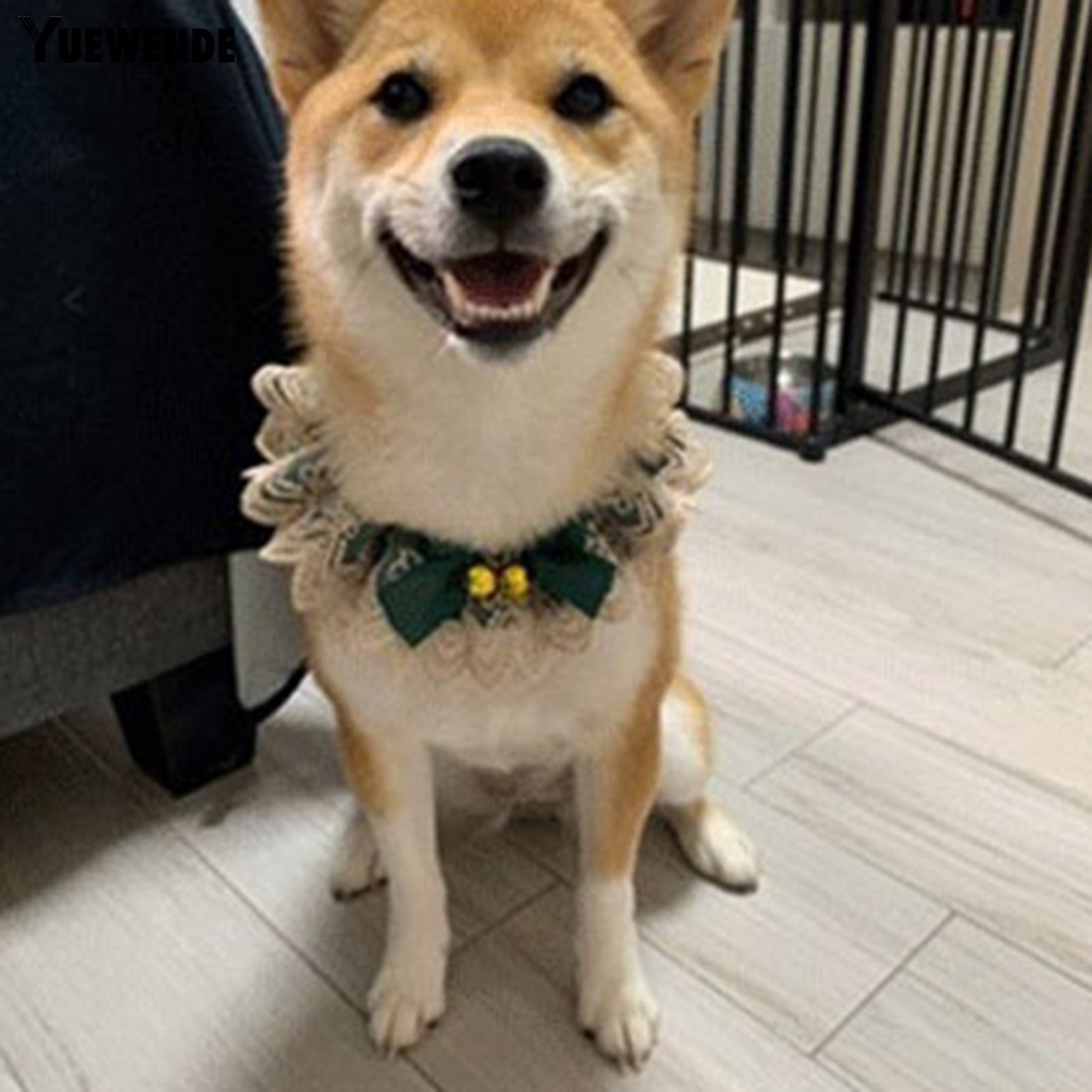 Yq.e Yếm Thắt Nơ Bằng Ren Thân Thiện Với Da Cho Thú Cưng Chụp Ảnh